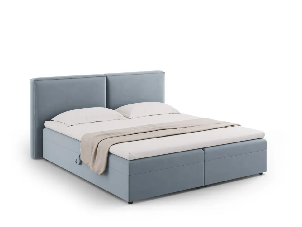 Łóżko Jodie Light Blue Velvet 180x200
