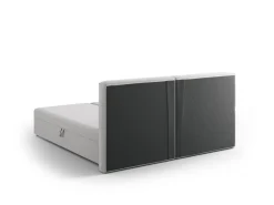 Łóżko Jodie Light Grey Structured Fabric 160x200