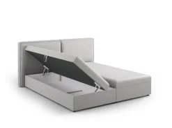 Łóżko Jodie Light Grey Structured Fabric 140x200