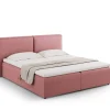 Łóżko Jodie Pink Structured Fabric  140x200
