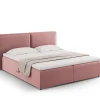 Łóżko Jodie Pink Velvet 180x200