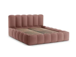 Łóżko Lupine Dark Pink Structured Fabric  180x200