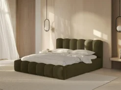Łóżko Lupine Green Structured Fabric  200x200