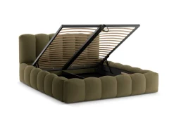 Łóżko Lupine Green Structured Fabric 200x200