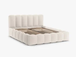 Łóżko Lupine Light Beige Structured  Fabric 180x200