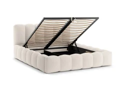 Łóżko Lupine Light Beige Structured  Fabric 180x200