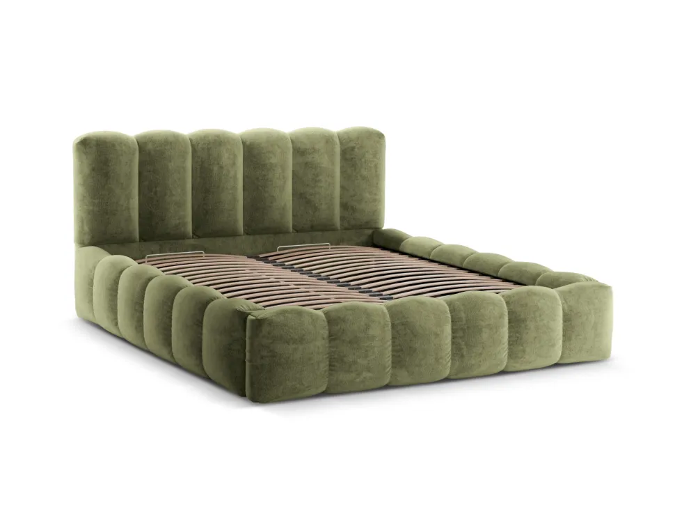 Łóżko Lupine Light Green Chenille 160x200