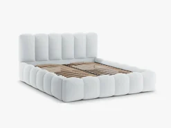 Łóżko Lupine Light Grey Structured  Fabric 200x200