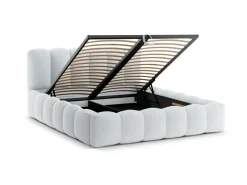 Łóżko Lupine Light Grey Structured  Fabric 200x200