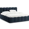 Łóżko Lupine Royal Blue Structured  Fabric 160x200