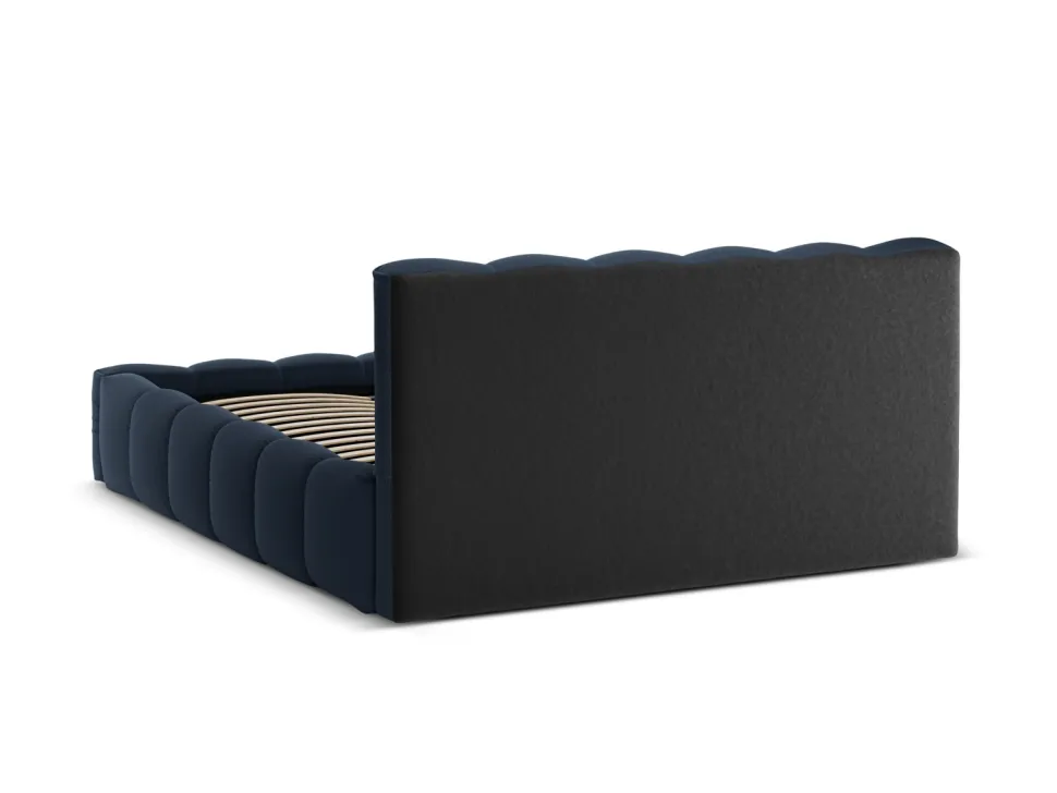 Łóżko Lupine Royal Blue Structured Fabric 140x200