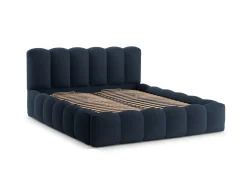 Łóżko Lupine Royal Blue Structured Fabric 140x200