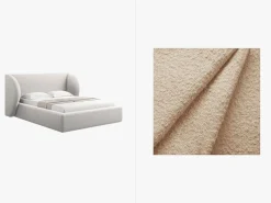 Łóżko Miley Beige Boucle 160x200