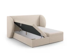 Łóżko Miley Beige Chenille 160x200