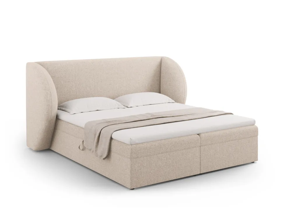 Łóżko Miley Beige Chenille 140x200