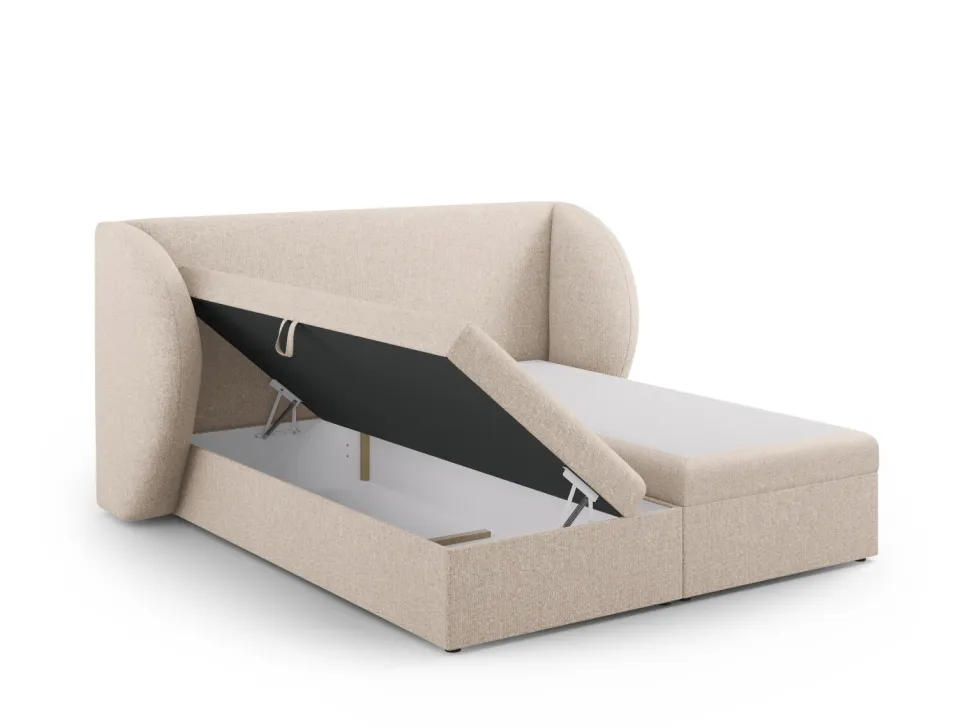 Łóżko Miley Beige Chenille 140x200