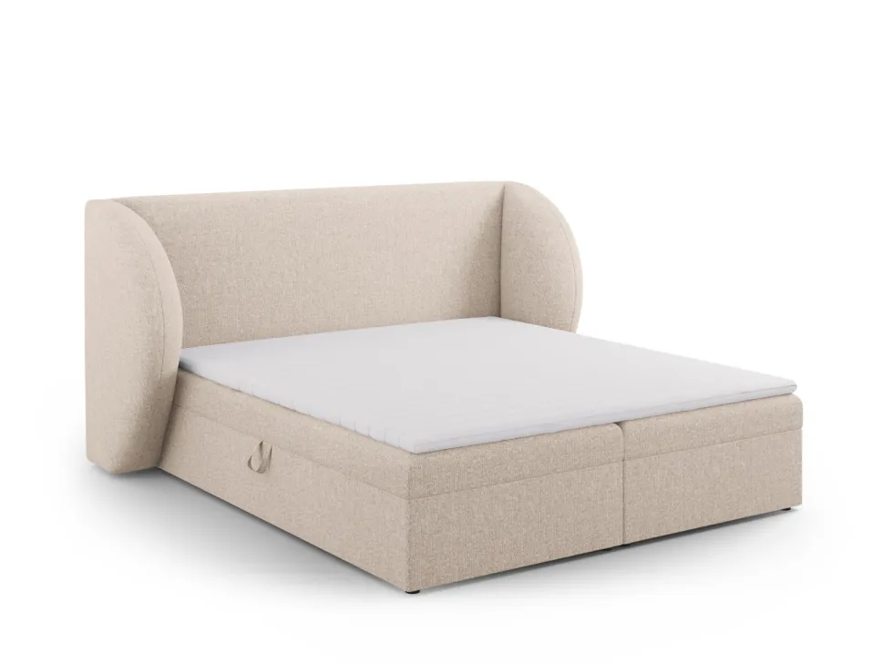 Łóżko Miley Beige Chenille 140x200