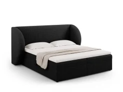 Łóżko Miley Black Chenille 160x200