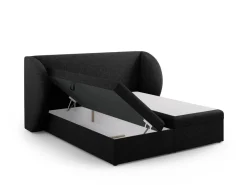 Łóżko Miley Black Chenille 160x200