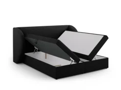 Łóżko Miley Black Chenille 180x200