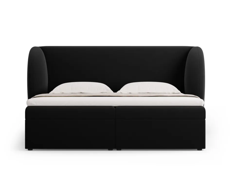 Łóżko Miley Black Velvet 140x200