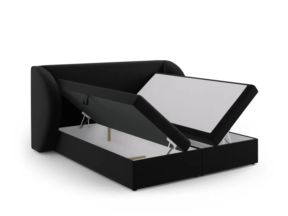 Łóżko Miley Black Velvet 140x200