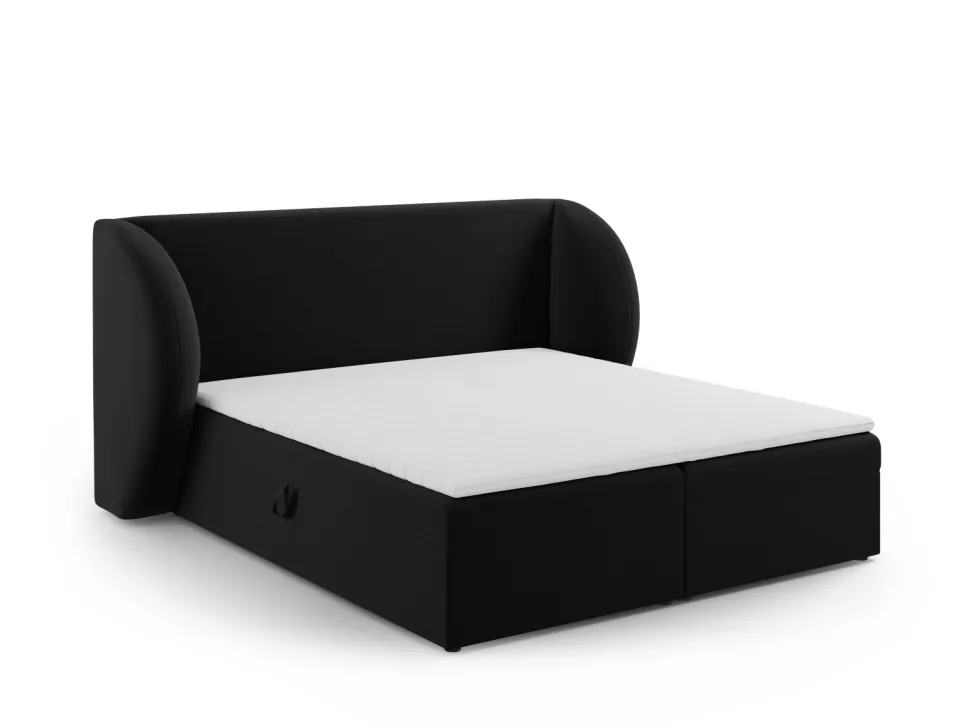 Łóżko Miley Black Velvet 140x200