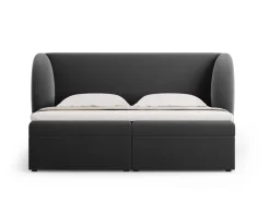 Łóżko Miley Grey Velvet 140x200