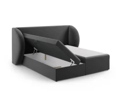 Łóżko Miley Grey Velvet 140x200