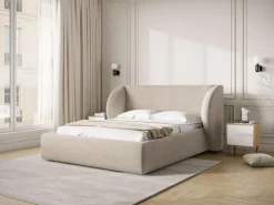 Łóżko Miley II Beige Chenille 180x200