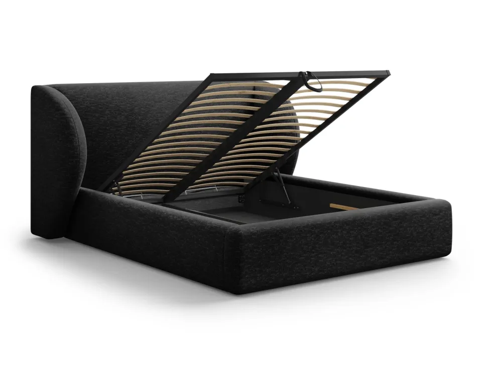 Łóżko Miley II Black Chenille 200x200