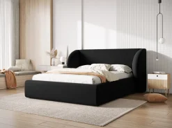 Łóżko Miley II Black Velvet 200x200