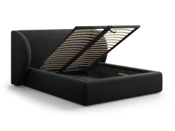 Łóżko Miley II Black Velvet 140x200