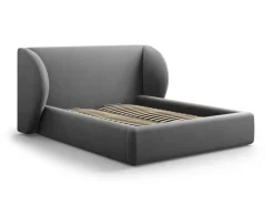 Łóżko Miley II Grey Velvet 160x200