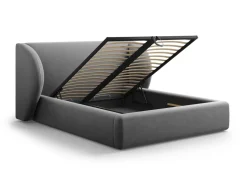 Łóżko Miley II Grey Velvet 160x200