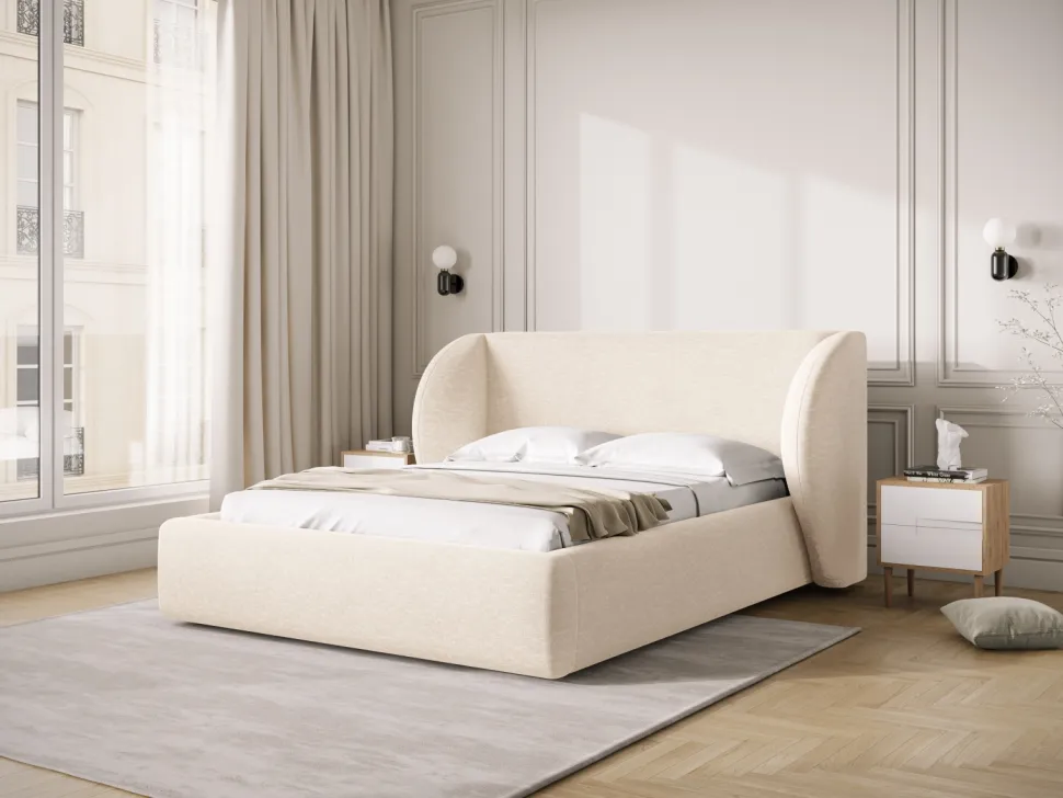 Łóżko Miley II Light Beige Chenille 200x200