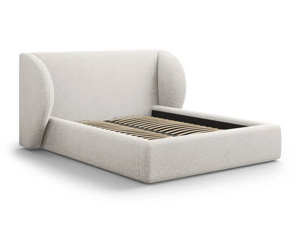 Łóżko Miley II Light Grey Chenille 200x200