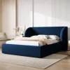 Łóżko Miley II Royal Blue Velvet 140x200