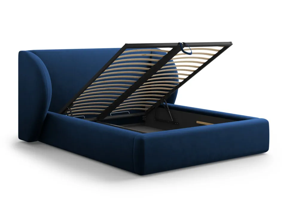 Łóżko Miley II Royal Blue Velvet 140x200