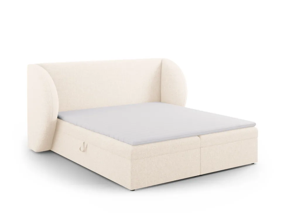 Łóżko Miley Light Beige Velvet 140x200