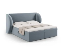 Łóżko Miley Light Blue Velvet 180x200