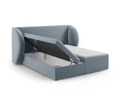 Łóżko Miley Light Blue Velvet 180x200