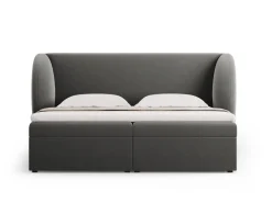 Łóżko Miley Light Grey Velvet 140x200