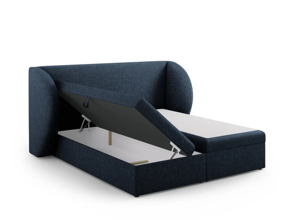 Łóżko Miley Royal Blue Chenille 180x200