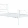Łóżko Muriel metalowe białe