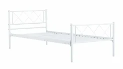 Łóżko Muriel metalowe białe