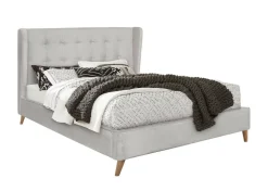 Łóżko podwójne Flikez VIC beżowy 160 cm