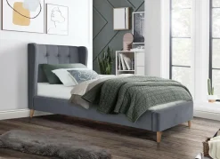 Łóżko pojedyncze Flikez VIC szary 90 cm