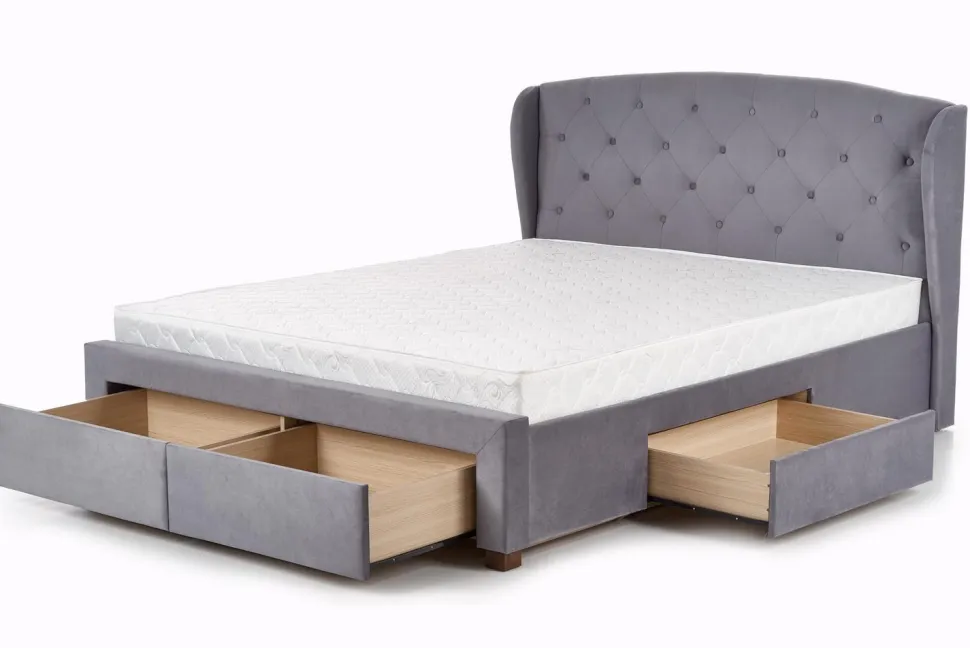 Łóżko Saba z szufladami popiel