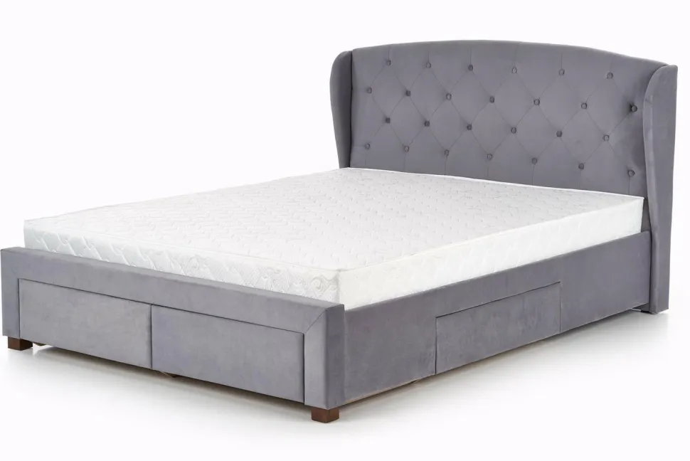 Łóżko Saba z szufladami popiel